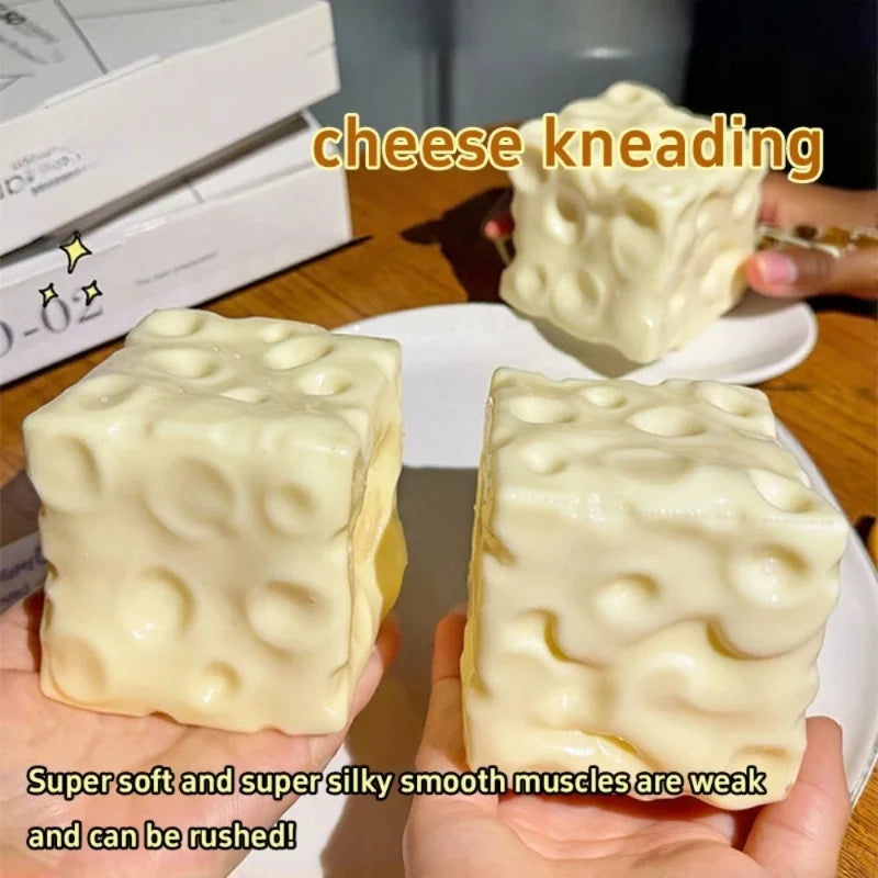 Cheese Stress Ball – Soft Squeeze Sensory Fidget Toy
