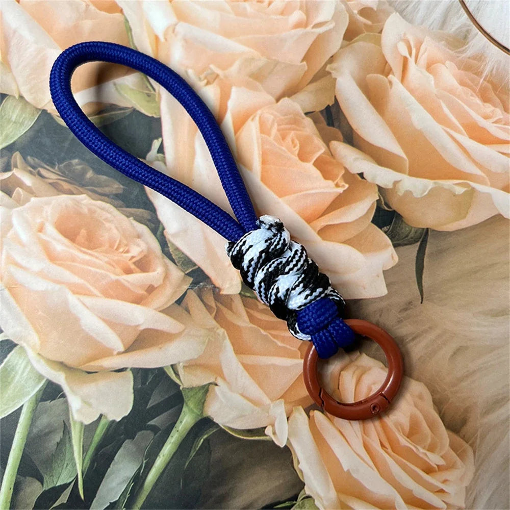 Braided Lanyard Keychain – Colorful Paracord Wrist Strap