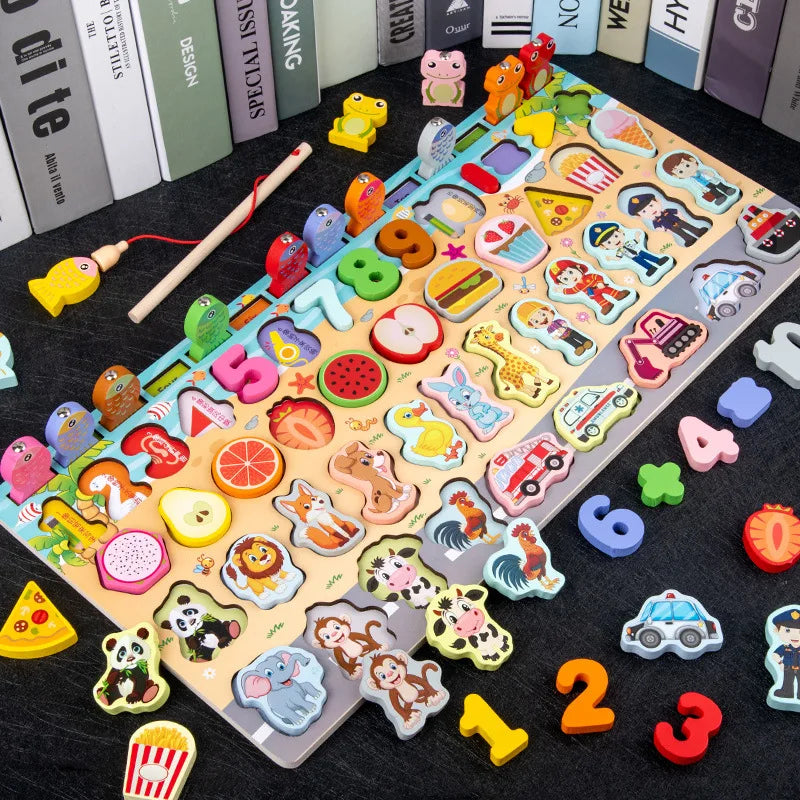 Montessori Busy Board Wooden Educational Activity Toy for Kids