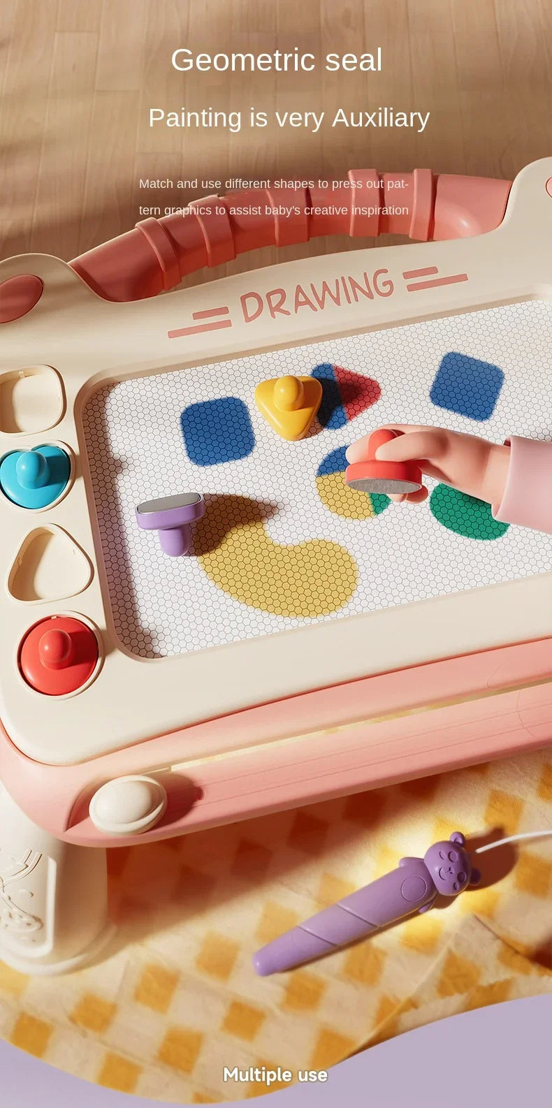 Magnetic Drawing Board for Kids – Reusable Writing & Doodle Toy