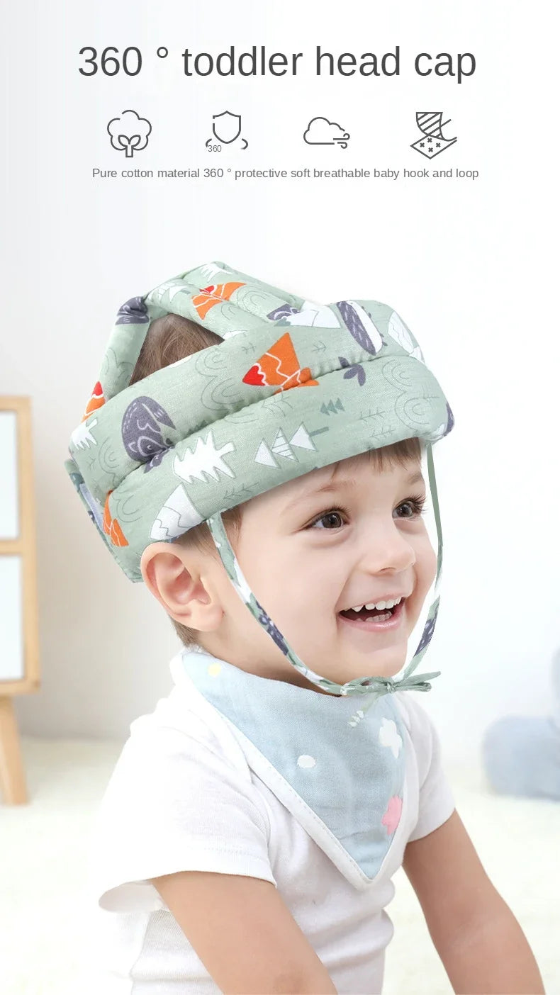 Baby Safety Helmet – Soft Padded Adjustable Protective Hat
