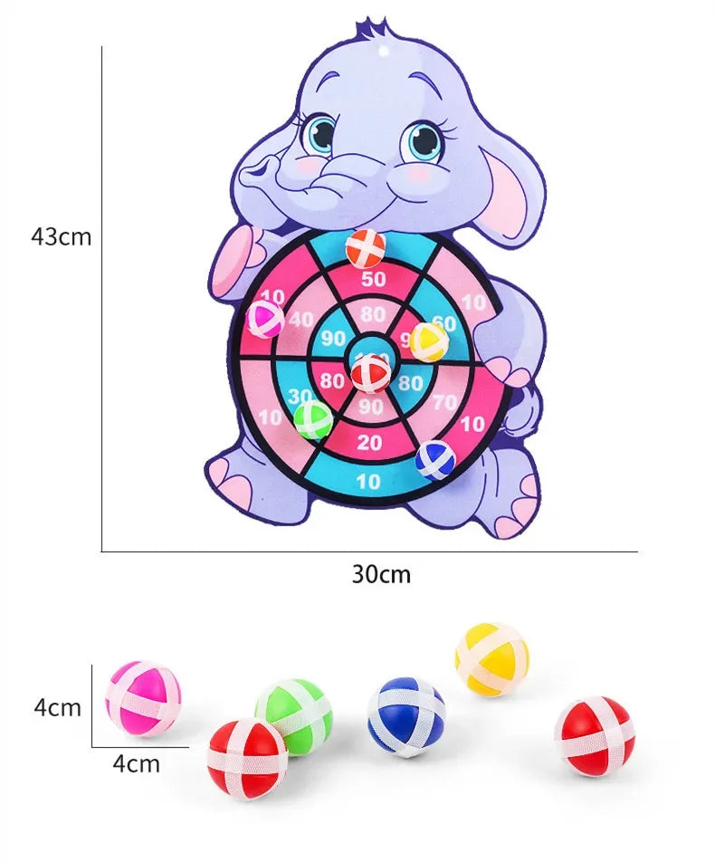 Sticky Ball Dart Board – Indoor Target Throwing Game for Kids