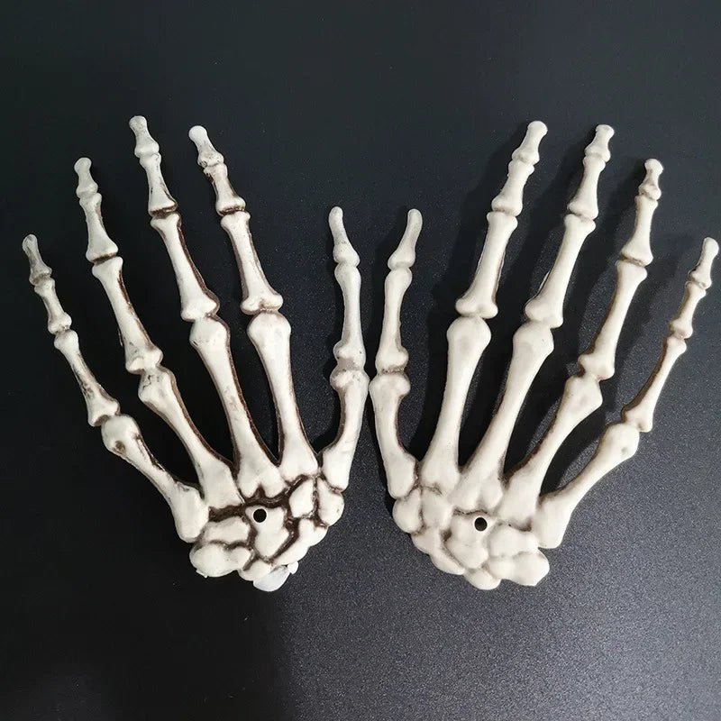 Halloween Skeleton Hands, Realistic Plastic Hand Props for Decor