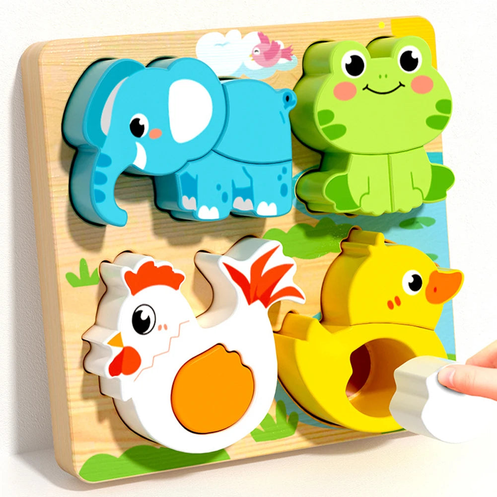 Wooden Alphabet Number Puzzle