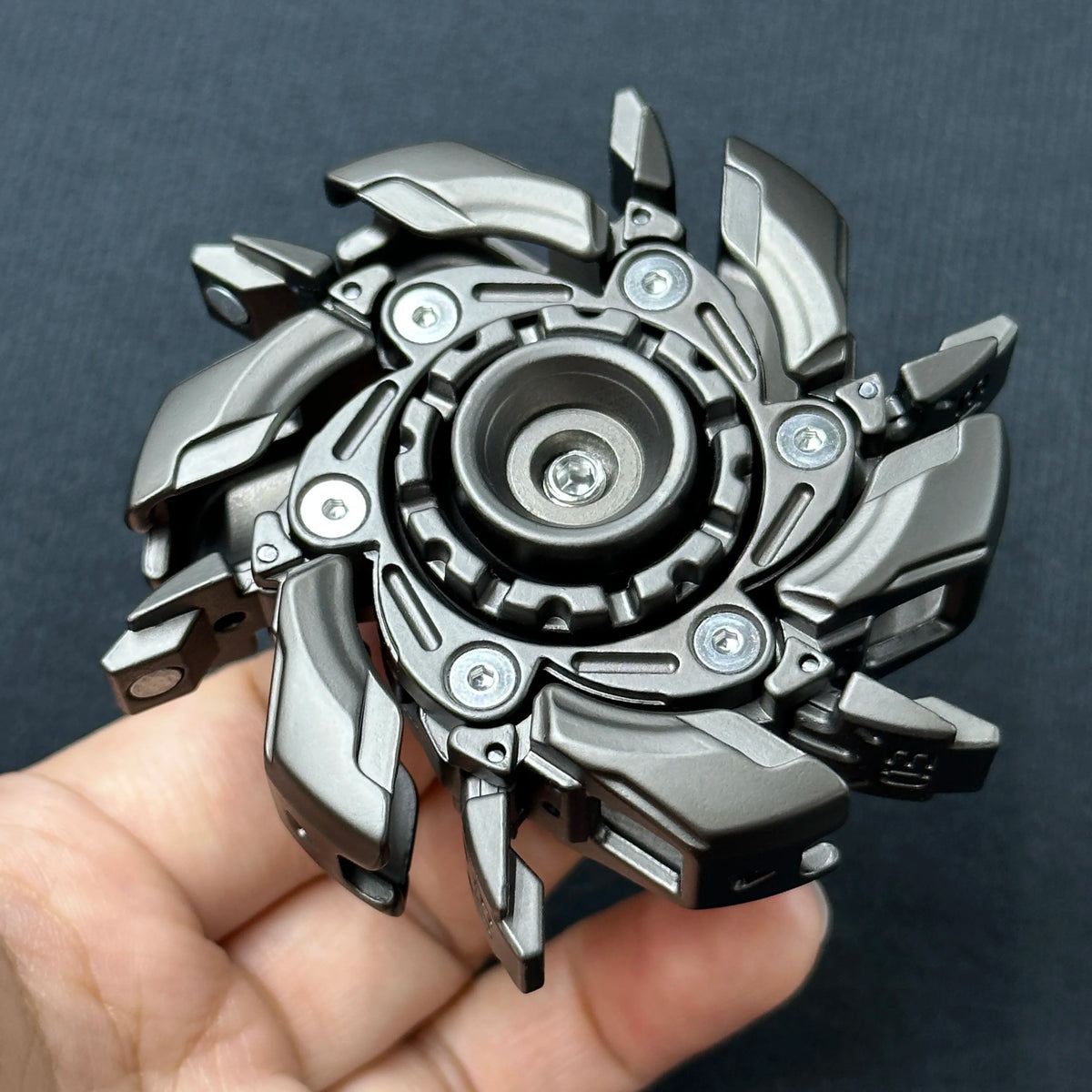 Metal Fidget Slider, EDC Spinning Top Stress Relief Toy for Adults