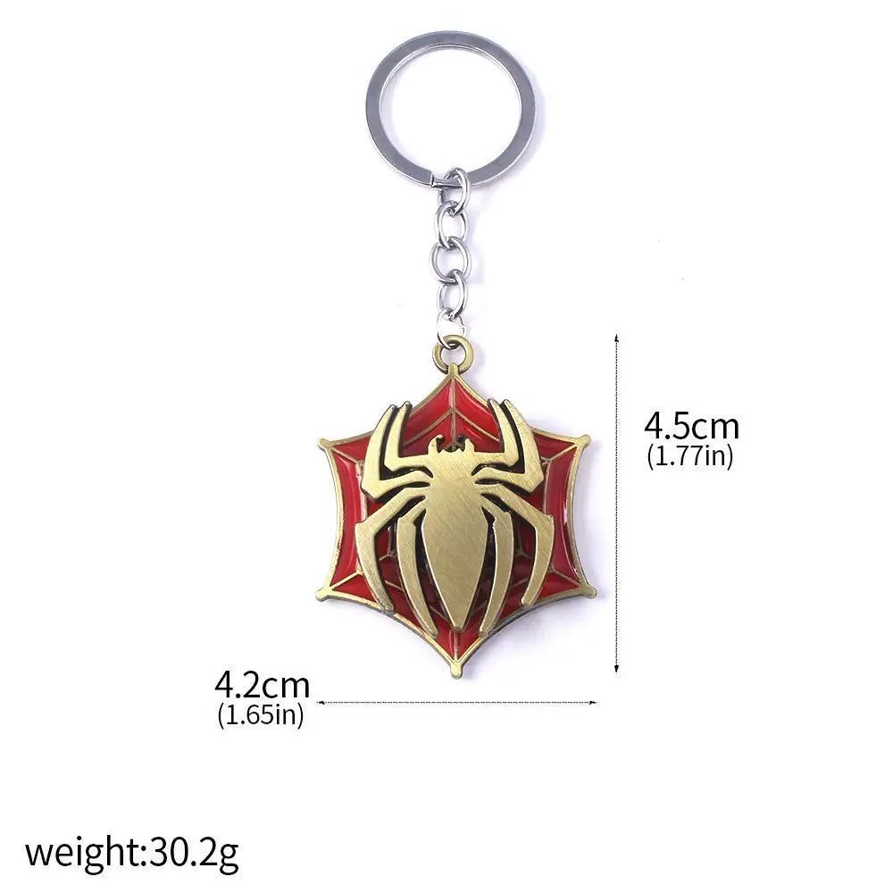 Rotatable Spider Keychain – Metal Backpack Accessory