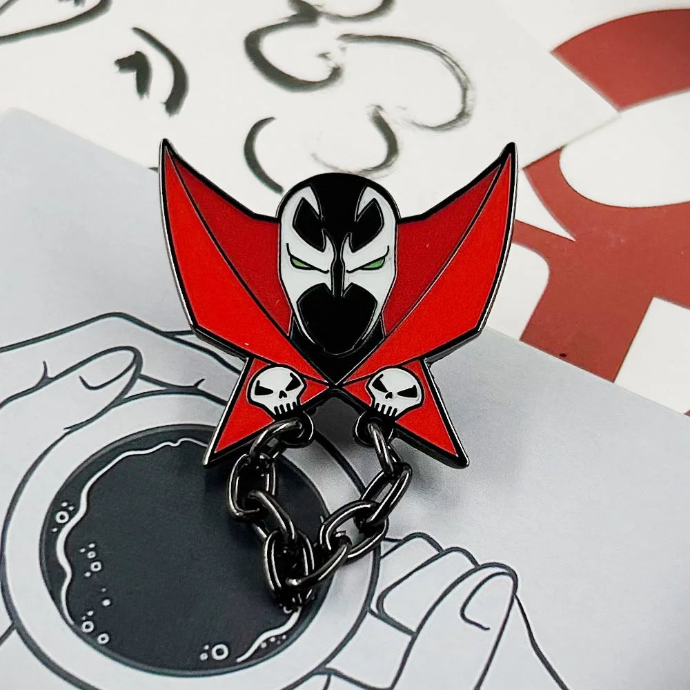 Gothic Fantasy Brooch – Dark Metal Decorative Pin
