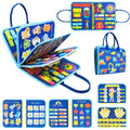 Montessori Busy Board for Toddlers, Sensory Life Skills Learning Toy