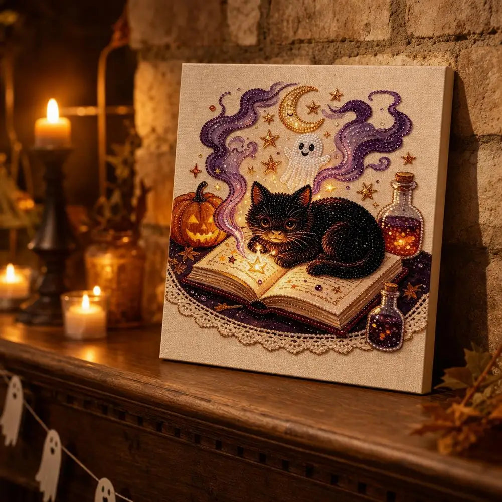 Halloween Diamond Painting Kit DIY Bead Art Craft 20x20cm