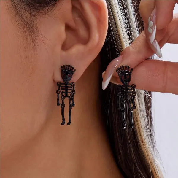Fly Stud Earrings – Funny Insect Prank Halloween Jewelry