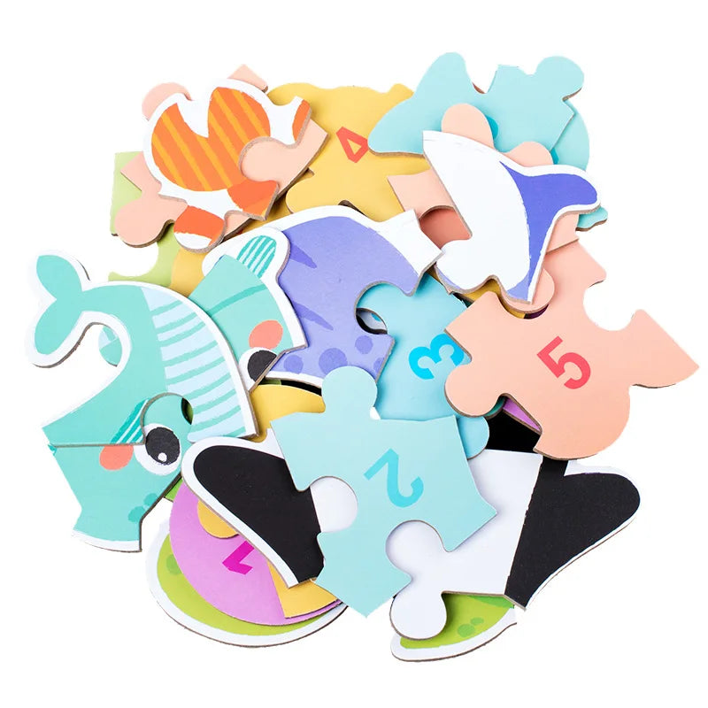 Montessori Toddler Puzzle – Wooden Animal Jigsaw Game