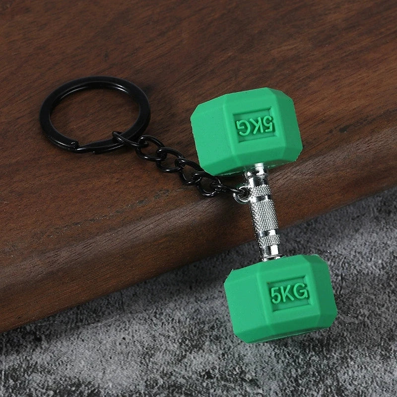 Dumbbell Keychain, Fitness Water Bottle Clip for Gym Bags