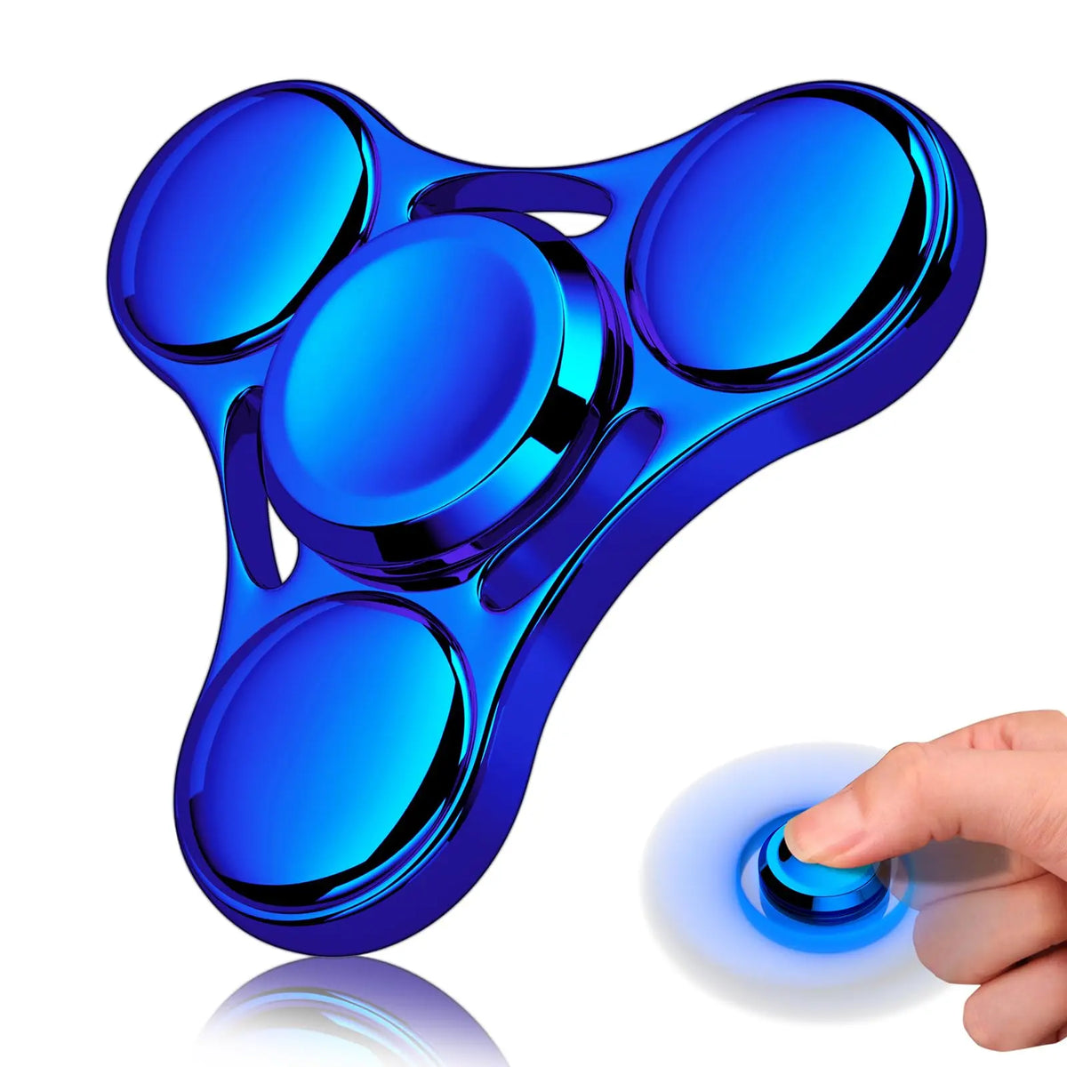 Metal Fidget Spinner Rainbow UFO Handheld Desk Toy