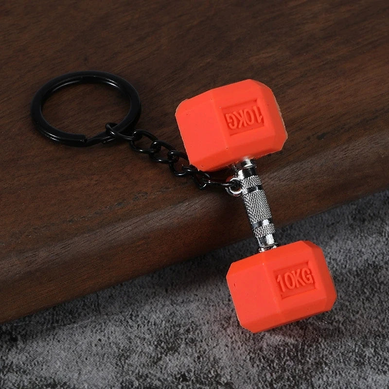 Dumbbell Keychain, Fitness Water Bottle Clip for Gym Bags
