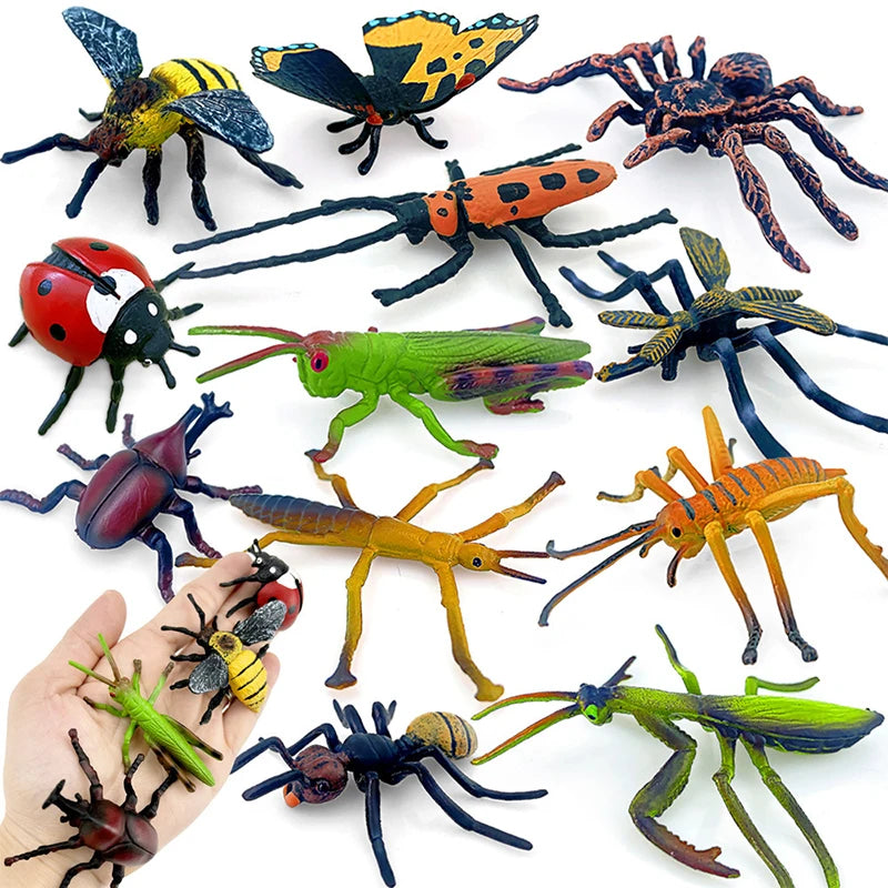 12-Piece Insect Animal Figures Set