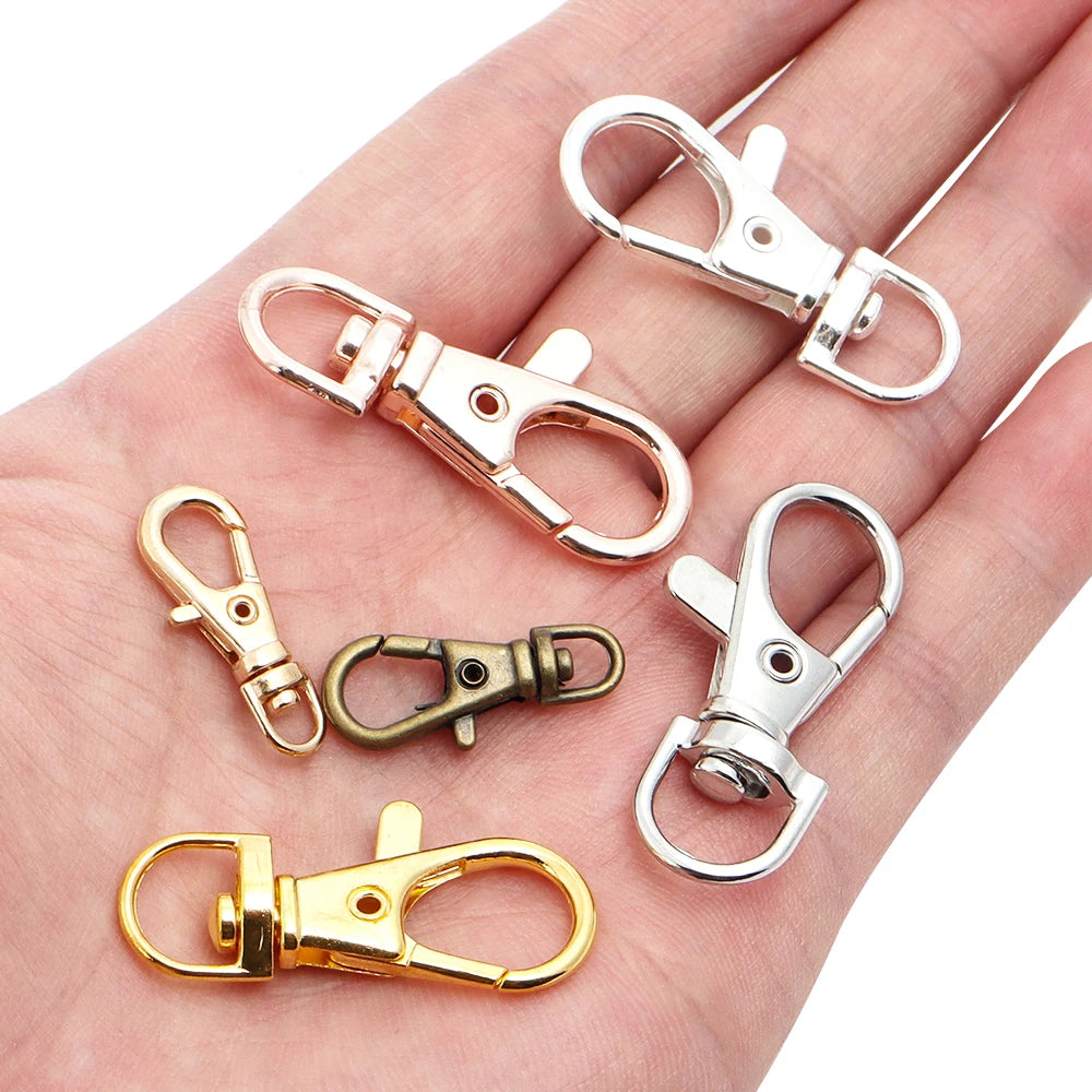 Swivel Lobster Clasp, Split Key Ring for DIY Keychains & Jewelry