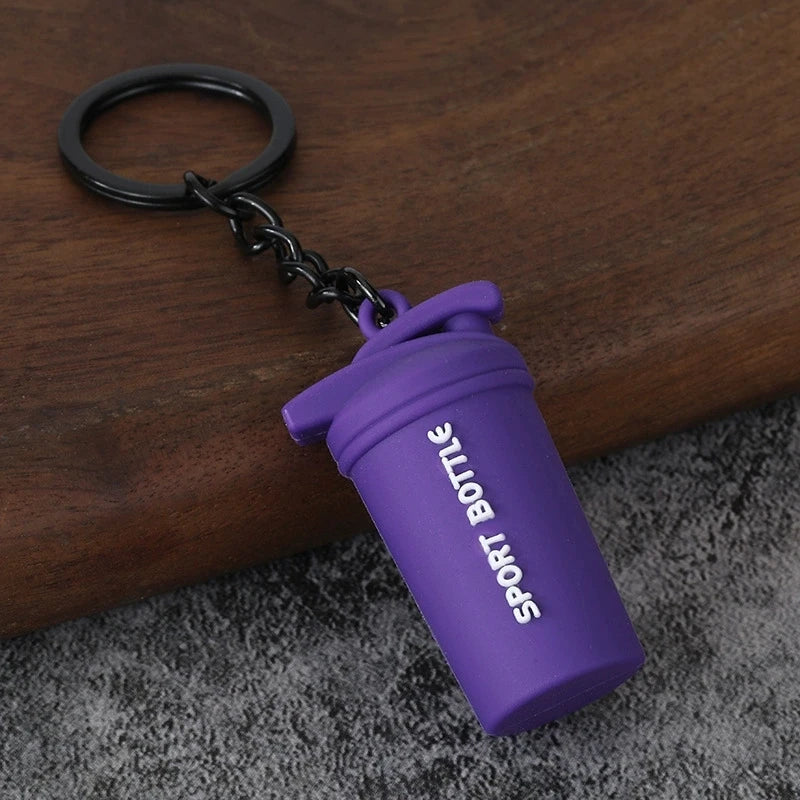 Dumbbell Keychain, Fitness Water Bottle Clip for Gym Bags