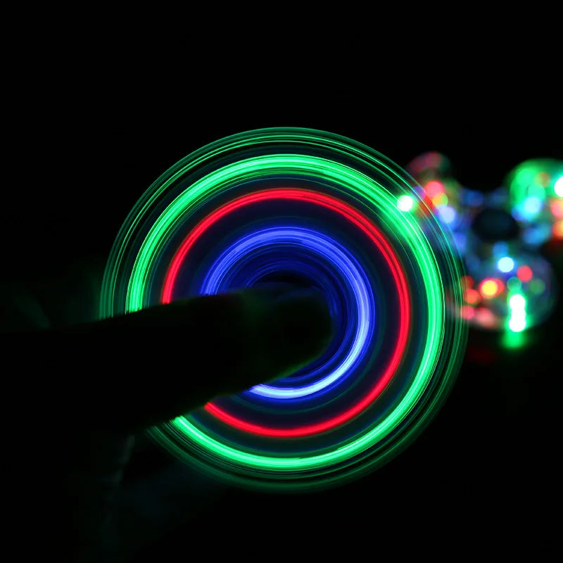 LED Light Up Fidget Spinner – Luminous Finger Toy
