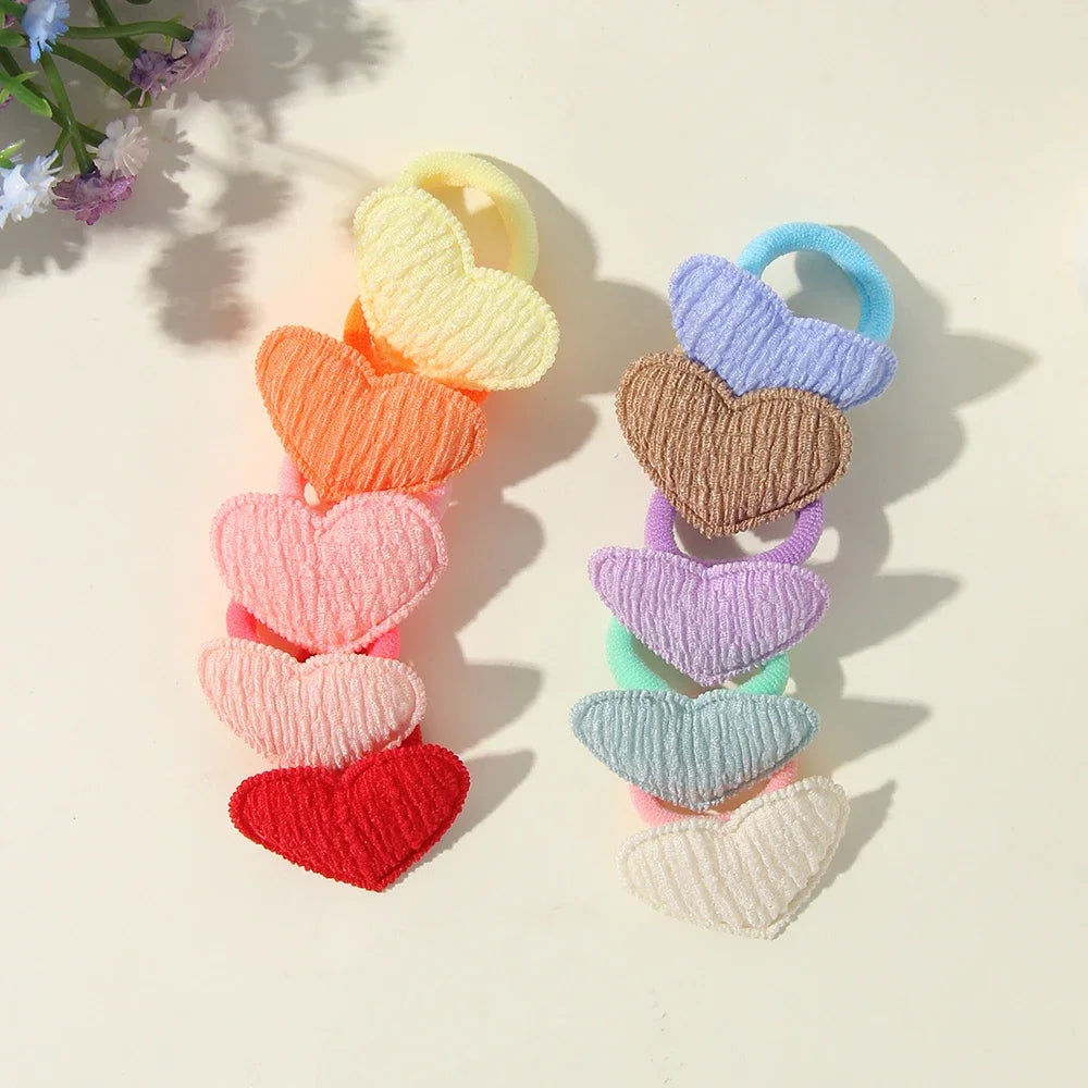 10/30Pcs Children Hairbands No Harm Hair Cartoon Towel Rope Ponytail Holder Kids Mini Rubber Band Headwear Girls Halloween Gift