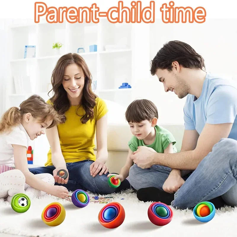 3D Rotation Ball Fidget Toy – Gyro Spinner Sensory Toy
