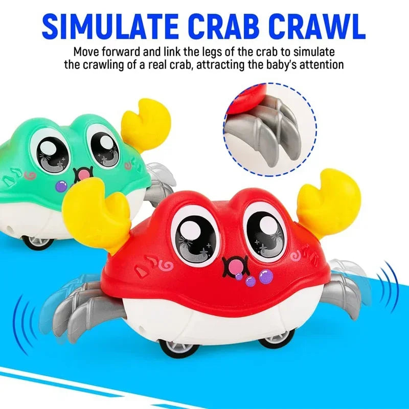 Crawling Crab Baby Toy – Interactive Tummy Time Sensory Toy