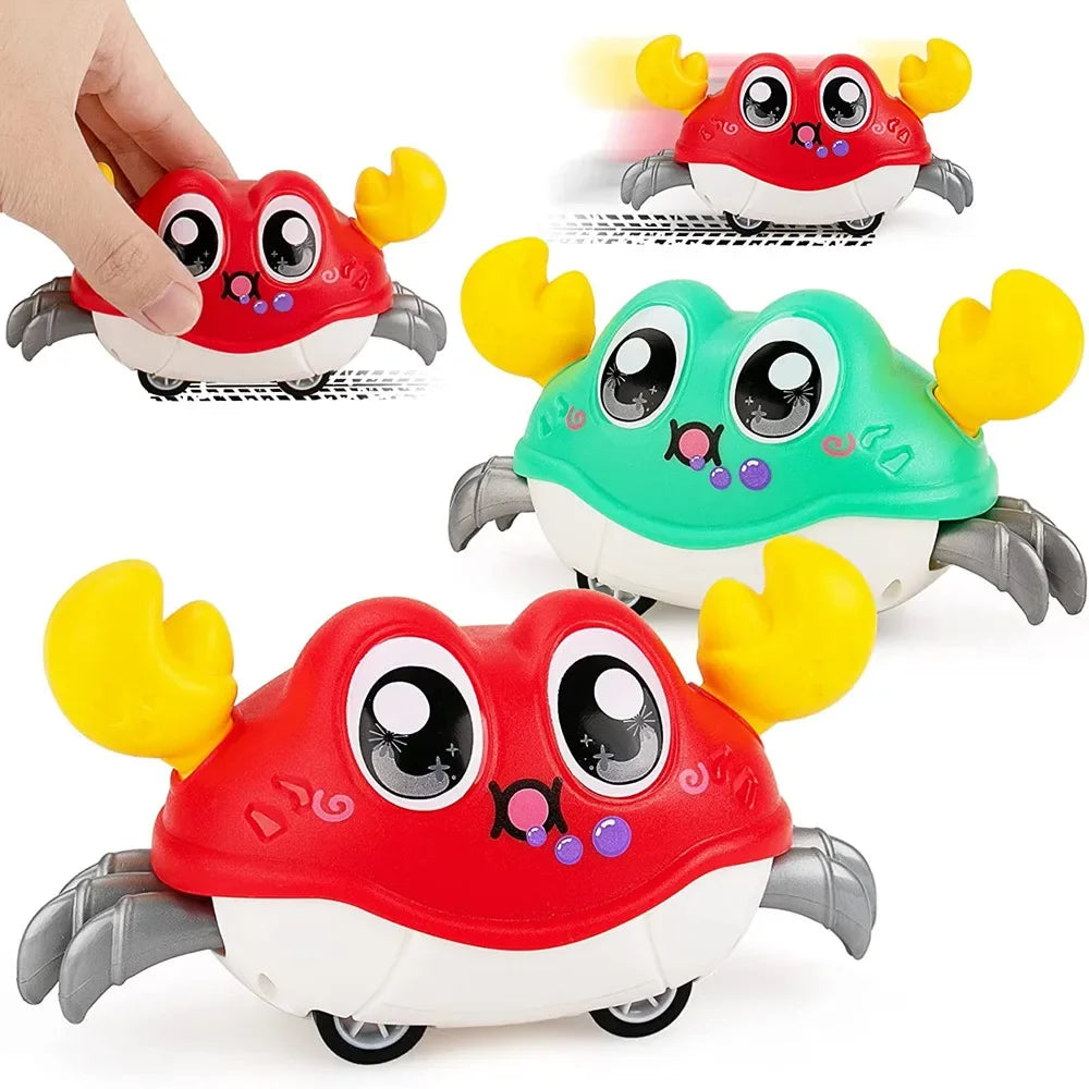 Crawling Crab Baby Toy – Interactive Tummy Time Sensory Toy