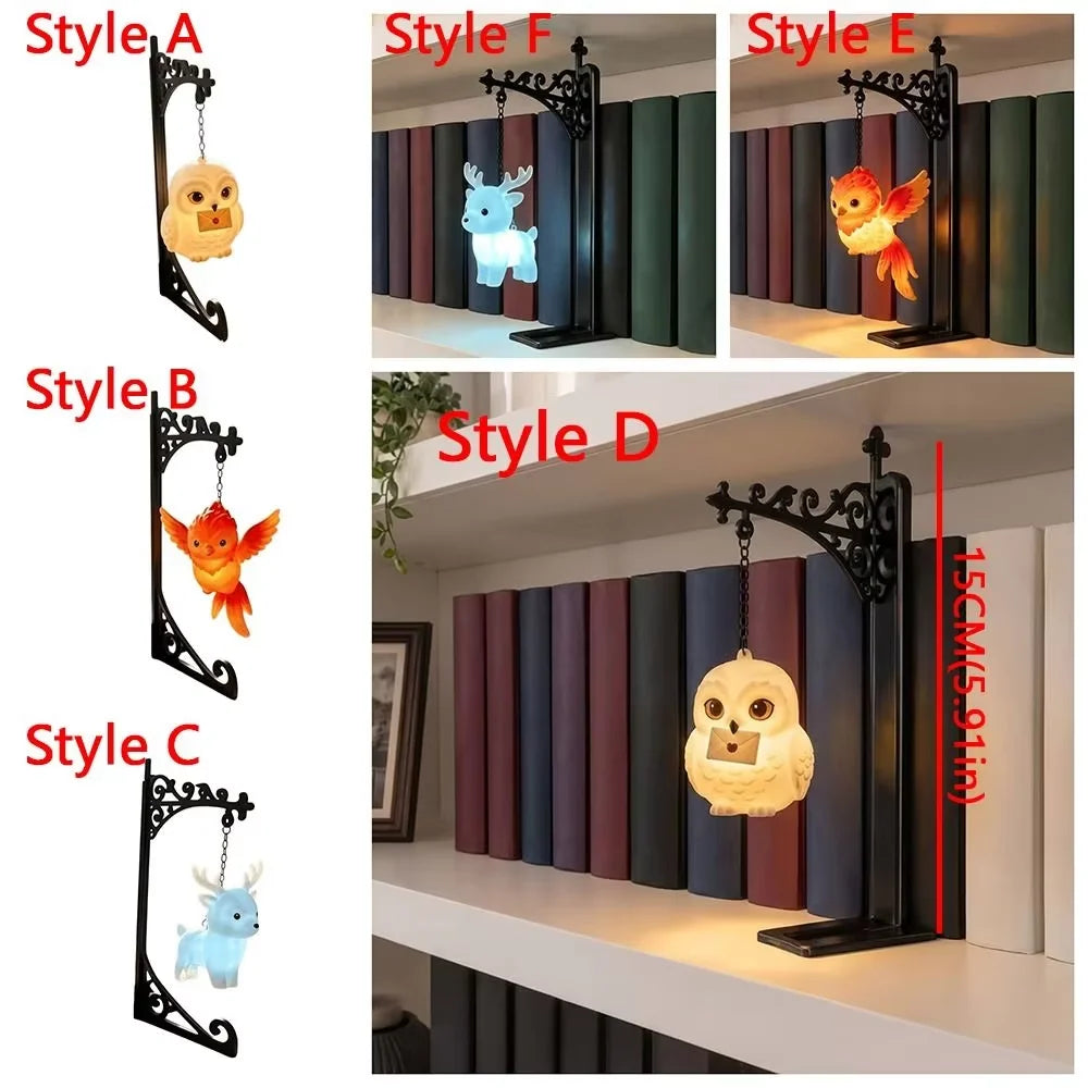 Vintage Library Lantern – Decorative Bookshelf Night Light