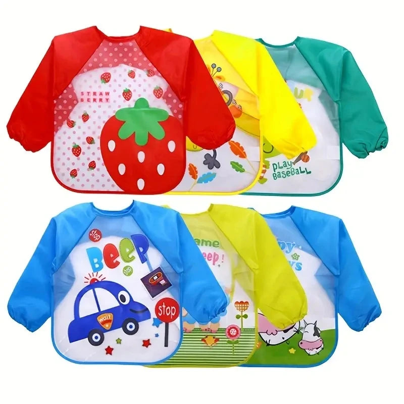 Waterproof Baby Bib Long Sleeve
