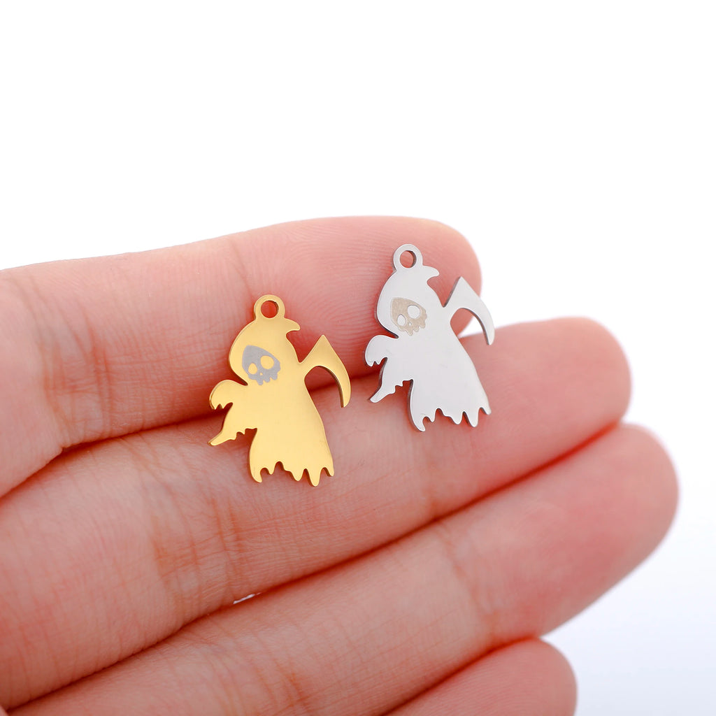 Halloween Charm Pendants Skull Pumpkin Bat Witch Jewelry