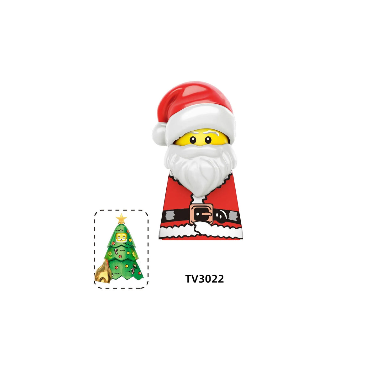 Christmas Building Blocks Santa Mini Figures DIY Building Set