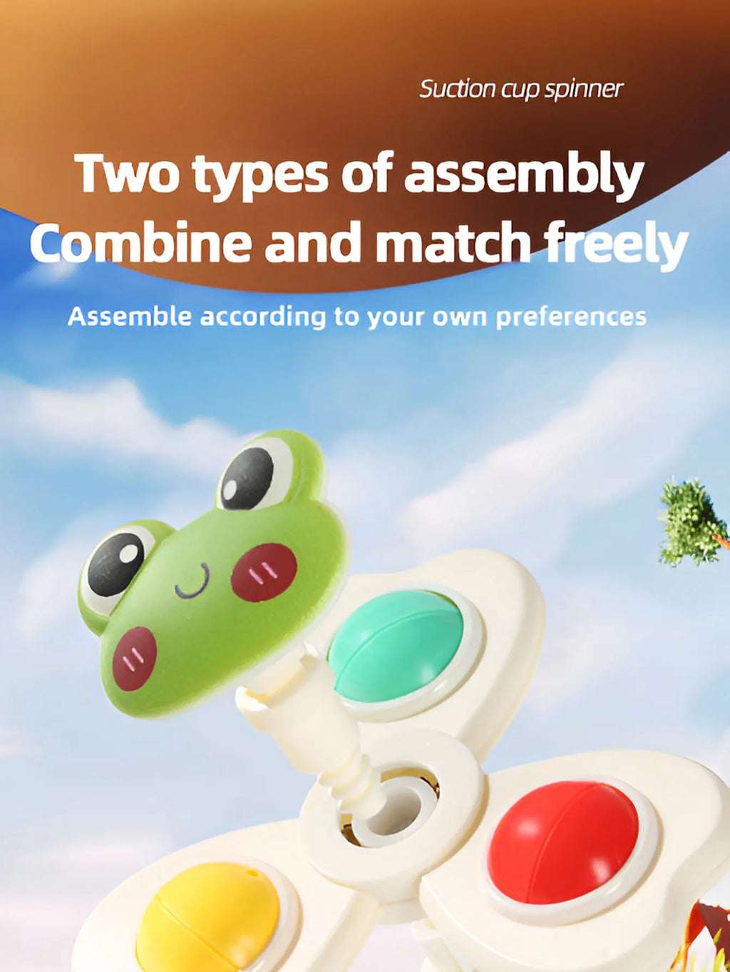 Suction Cup Spinner Toy – Rotating Baby Toy 3-Piece Set