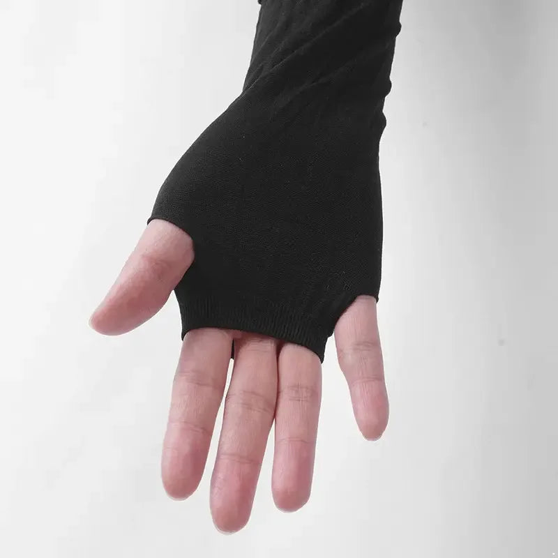 Europe USA Sexy Lace Gloves Fingerless Mesh Fun Tag Nightclub Dance Dot Long Cos