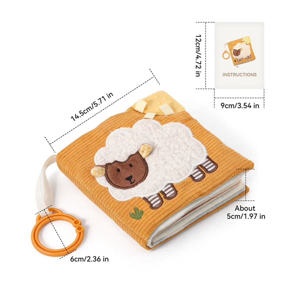 Montessori Tissue Box Toy – Baby Sensory Cloth Busy Cube