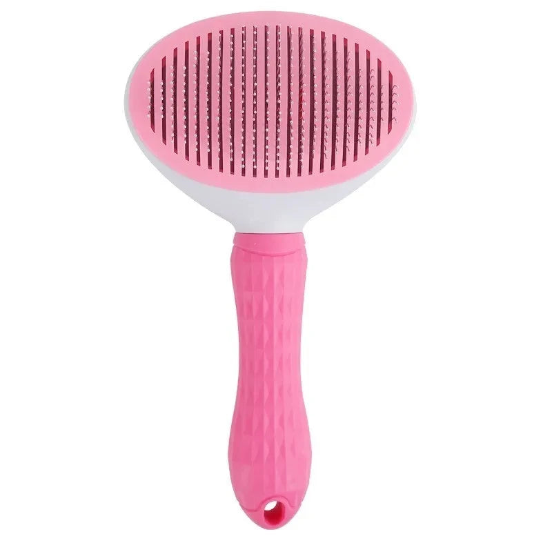 Dog Grooming Brush – Self Cleaning Pet Hair Remover Comb