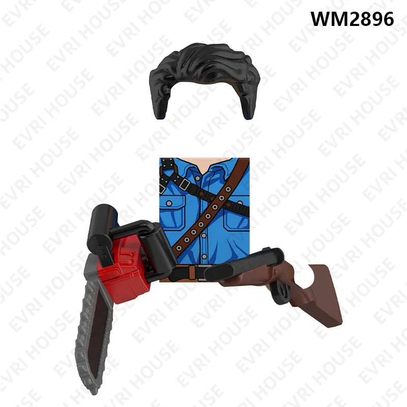 Horror Building Blocks Mini Action Figures Accessory Set