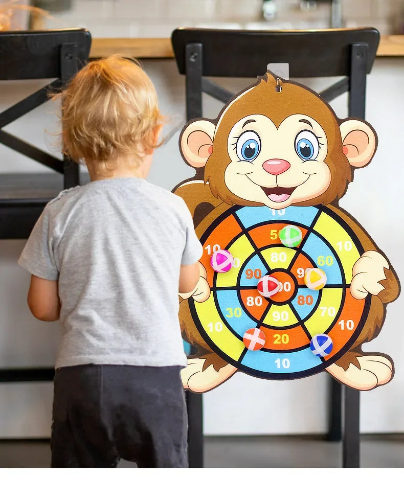 Sticky Ball Dart Board – Indoor Target Throwing Game for Kids