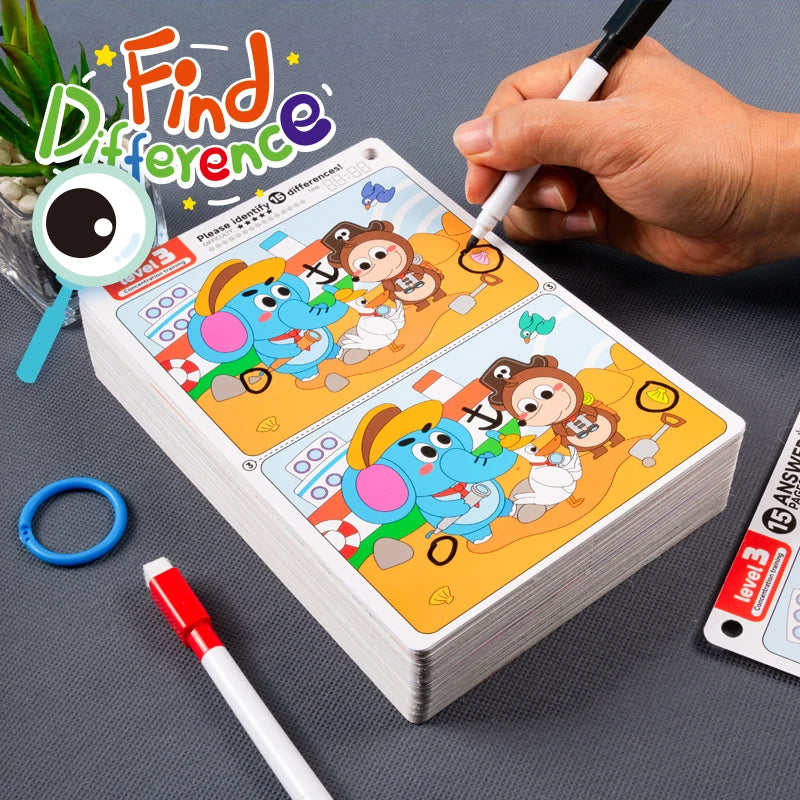 Find the Difference Game – Reusable Observation & Concentration Cards