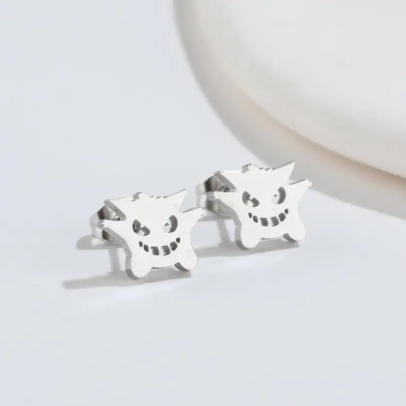 Ghost Stud Earrings – Stainless Steel Halloween Earrings