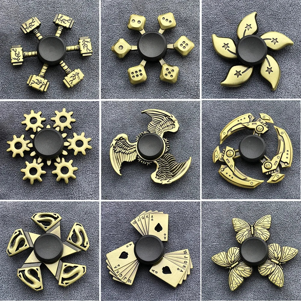 Metal Fidget Spinner – Bronze Alloy R188 Bearing Hand Spinner