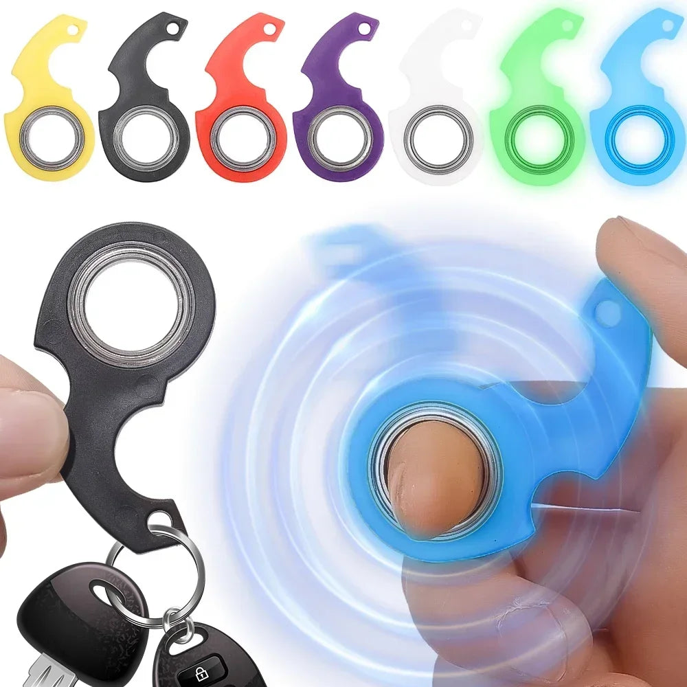 Fidget Keychain Spinner – Fingertip Spinning Toy for Kids & Adults