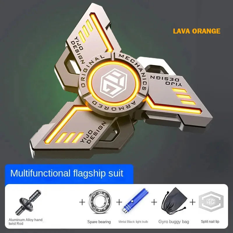 Metal Fidget Spinner – Glow EDC Spinning Stress Relief Toy