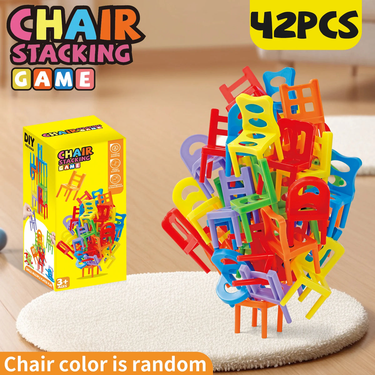 Stacking Chair Toy – Interactive Balance Building Game for Kids