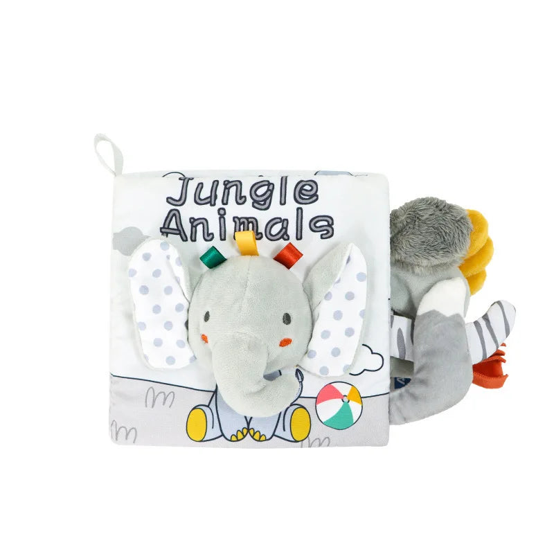 Baby Sensory Book – Soft 3D Touch & Feel Cloth Learning Toy