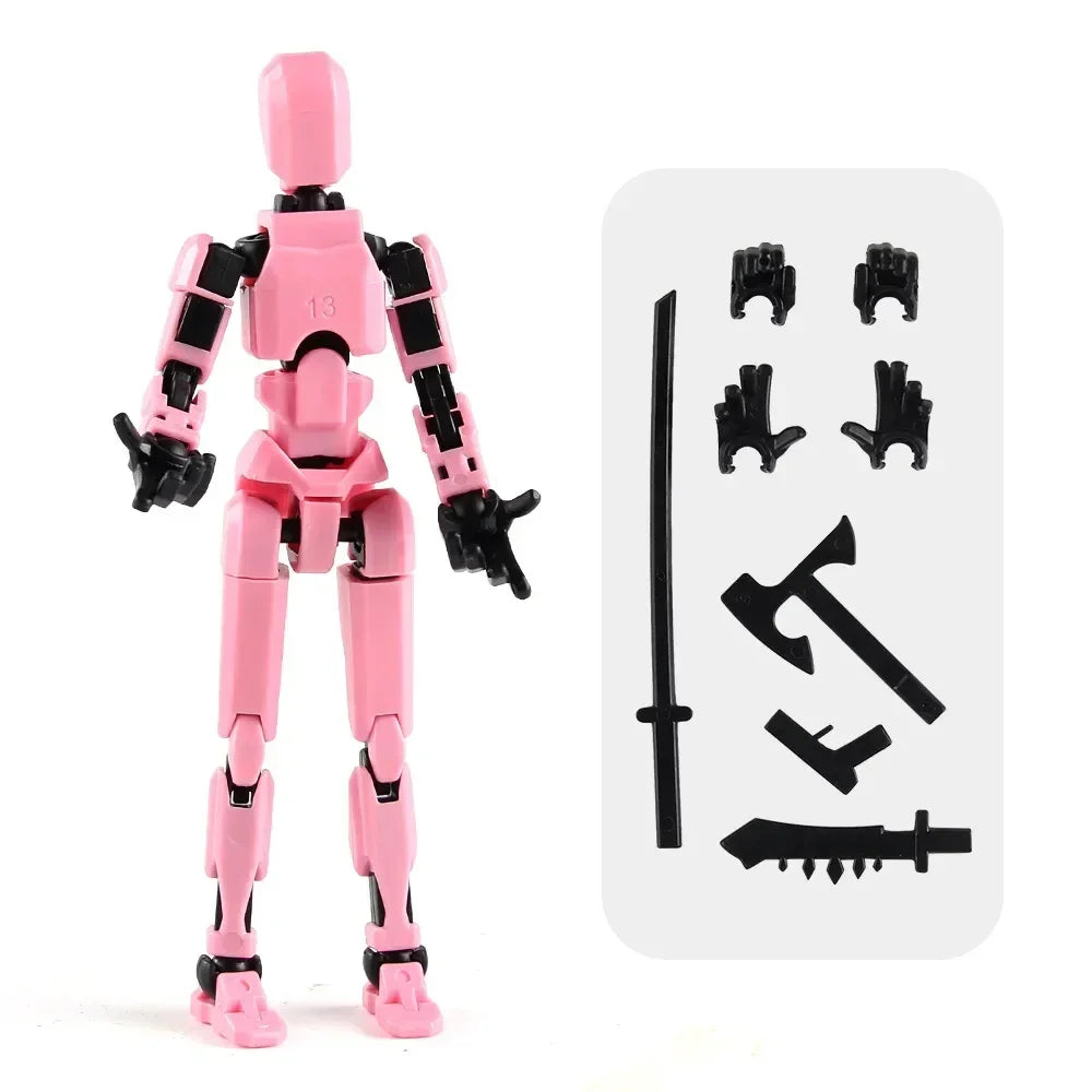 Movable Robot Action Figure – Multi-Jointed 14CM Model