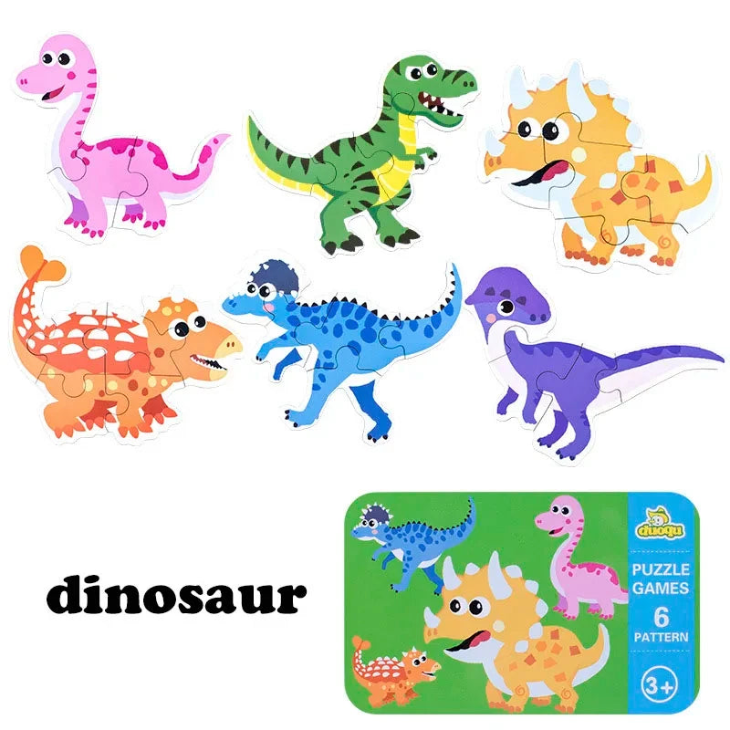 Montessori Toddler Puzzle – Wooden Animal Jigsaw Game