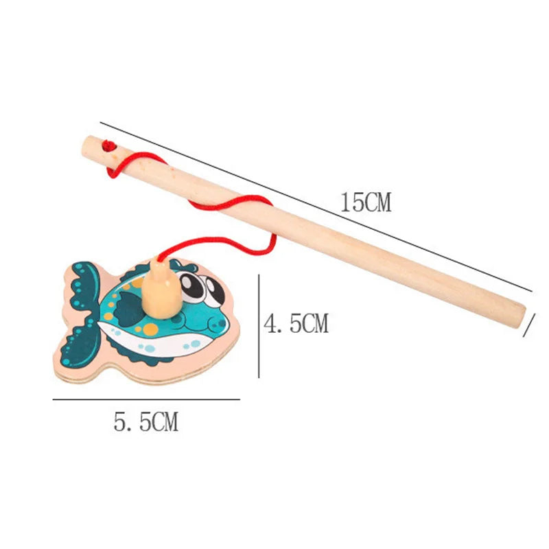 Magnetic Fishing Toy – Wooden Fishing Game for Kids