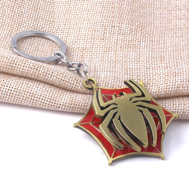 Rotatable Spider Keychain – Metal Backpack Accessory