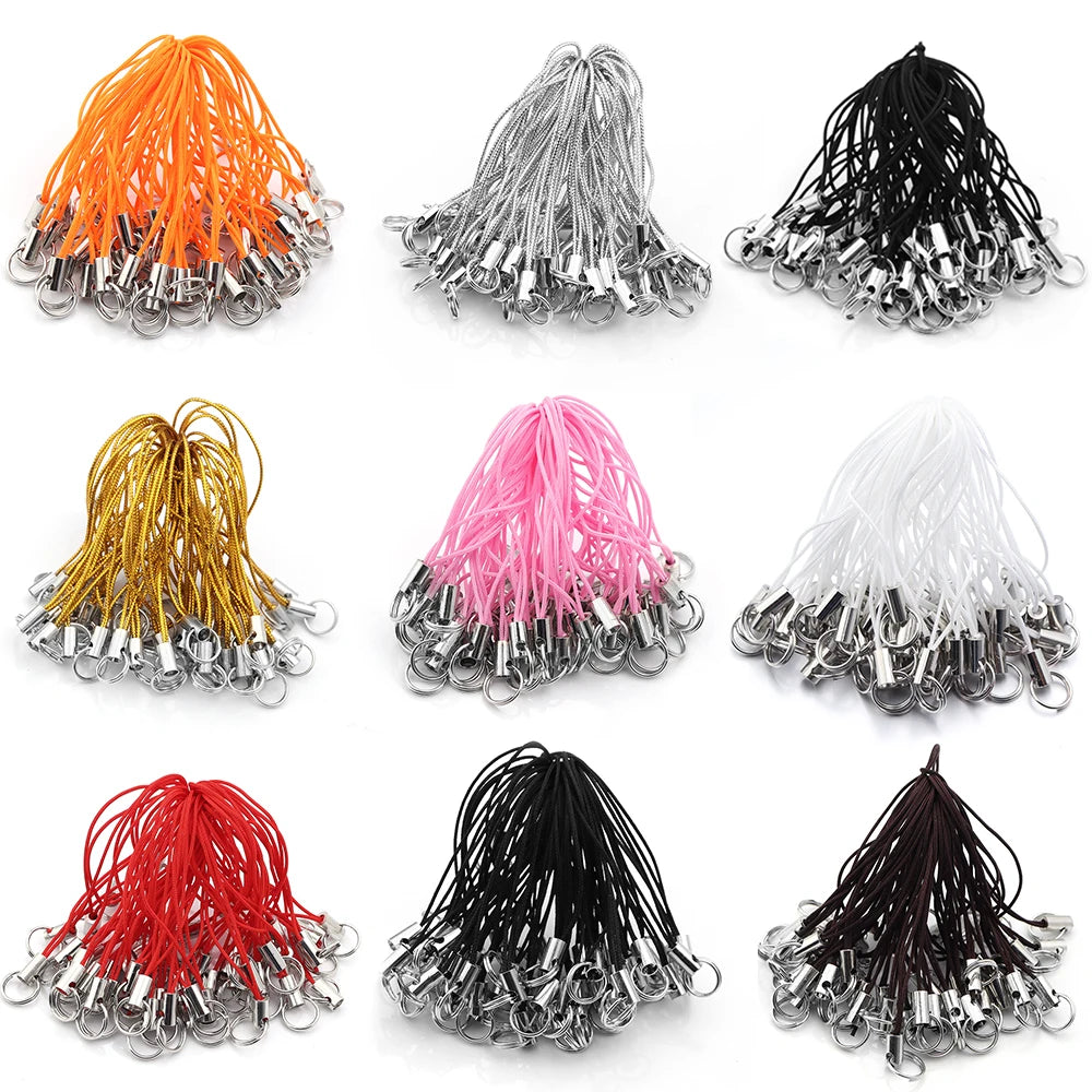 Wrist Lanyard, 50pcs Short Phone Strap for Keys, USB & ID Badges