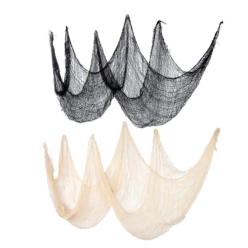 Halloween Spider Web Decoration – Black Gauze Artificial Web