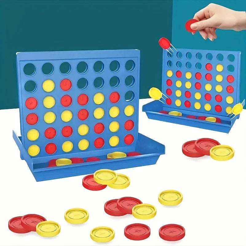 Four in a Row Game – Two Player Strategy Board Game for Kids